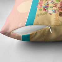 Aloha Hawaii Mele Kalikimaka Pillow Cover Beachy Funny Santa Hawaiian Lei LT14 - Polynesian Pride