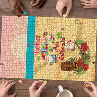 Aloha Hawaii Mele Kalikimaka Puzzle Beachy Funny Santa Hawaiian Lei LT14 - Polynesian Pride