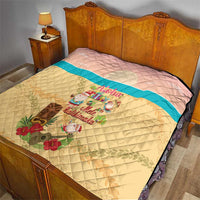 Aloha Hawaii Mele Kalikimaka Quilt Beachy Funny Santa Hawaiian Lei LT14 - Polynesian Pride