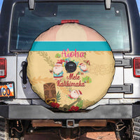Aloha Hawaii Mele Kalikimaka Spare Tire Cover Beachy Funny Santa Hawaiian Lei LT14 Yellow - Polynesian Pride