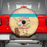 Aloha Hawaii Mele Kalikimaka Spare Tire Cover Beachy Funny Santa Hawaiian Lei LT14 - Polynesian Pride