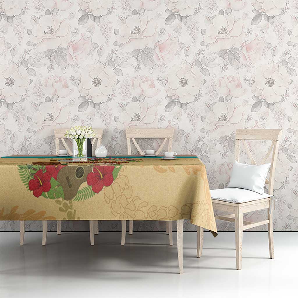 Aloha Hawaii Mele Kalikimaka Tablecloth Beachy Funny Santa Hawaiian Lei LT14 - Polynesian Pride