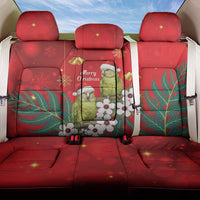 New Zealand Kakapo Christmas Back Car Seat Cover Owl Parrot Santa Sliver Fern Manuka - Red LT14 One Size Red - Polynesian Pride