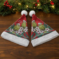 New Zealand Kakapo Christmas Santa Hat Owl Parrot Santa Sliver Fern Manuka - Red LT14 - Polynesian Pride