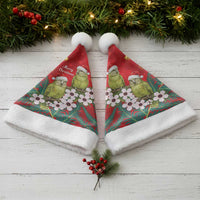 New Zealand Kakapo Christmas Santa Hat Owl Parrot Santa Sliver Fern Manuka - Red LT14 - Polynesian Pride