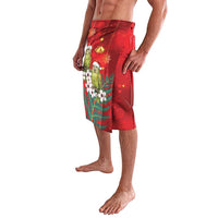 New Zealand Kakapo Christmas Lavalava Owl Parrot Santa Sliver Fern Manuka - Red LT14 - Polynesian Pride