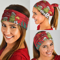 New Zealand Kakapo Christmas Neck Gaiter Owl Parrot Santa Sliver Fern Manuka - Red LT14 - Polynesian Pride
