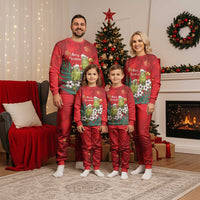 New Zealand Kakapo Christmas Pajama Set Owl Parrot Santa Sliver Fern Manuka - Red LT14 - Polynesian Pride