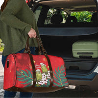 New Zealand Kakapo Christmas Travel Bag Owl Parrot Santa Sliver Fern Manuka - Red LT14 - Polynesian Pride