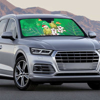 New Zealand Kakapo Christmas Auto Sun Shade Owl Parrot Santa Sliver Fern Manuka - Green LT14 - Polynesian Pride