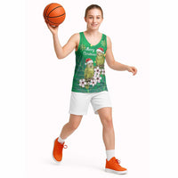 New Zealand Kakapo Christmas Basketball Jersey Owl Parrot Santa Sliver Fern Manuka - Green LT14 - Polynesian Pride