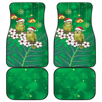 New Zealand Kakapo Christmas Car Mats Owl Parrot Santa Sliver Fern Manuka - Green LT14 - Polynesian Pride