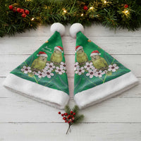 New Zealand Kakapo Christmas Santa Hat Owl Parrot Santa Sliver Fern Manuka - Green LT14 - Polynesian Pride