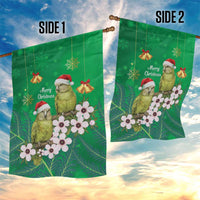 New Zealand Kakapo Christmas Garden Flag Owl Parrot Santa Sliver Fern Manuka - Green LT14 - Polynesian Pride