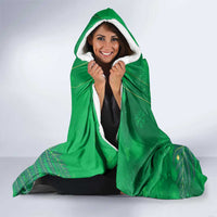 New Zealand Kakapo Christmas Hooded Blanket Owl Parrot Santa Sliver Fern Manuka - Green LT14 - Polynesian Pride