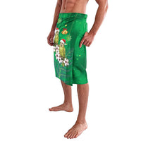 New Zealand Kakapo Christmas Lavalava Owl Parrot Santa Sliver Fern Manuka - Green LT14 - Polynesian Pride