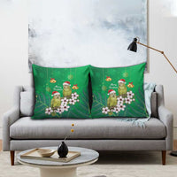 New Zealand Kakapo Christmas Pillow Cover Owl Parrot Santa Sliver Fern Manuka - Green LT14 - Polynesian Pride
