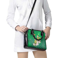 New Zealand Kakapo Christmas Shoulder Handbag Owl Parrot Santa Sliver Fern Manuka - Green LT14 - Polynesian Pride