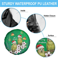 New Zealand Kakapo Christmas Spare Tire Cover Owl Parrot Santa Sliver Fern Manuka - Green LT14 - Polynesian Pride