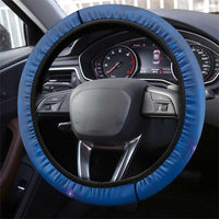 New Zealand Kakapo Christmas Steering Wheel Cover Owl Parrot Santa Sliver Fern Manuka - Blue LT14 - Polynesian Pride