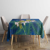 New Zealand Kakapo Christmas Tablecloth Owl Parrot Santa Sliver Fern Manuka - Blue LT14 - Polynesian Pride