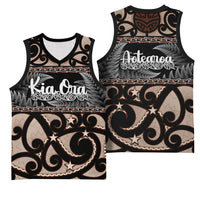 Kia Ora New Zealand Basketball Jersey Aotearoa Proud Maori Silver Fern LT14 - Polynesian Pride