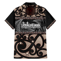 Kia Ora New Zealand Family Matching Off Shoulder Maxi Dress and Hawaiian Shirt Aotearoa Proud Maori With Silver Fern LT14 - Polynesian Pride