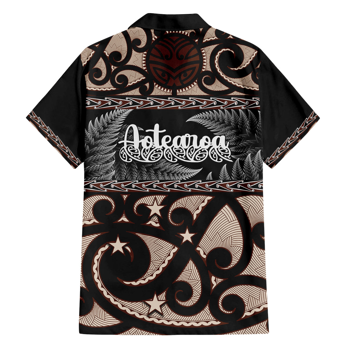 Kia Ora New Zealand Family Matching Off Shoulder Short Dress and Hawaiian Shirt Aotearoa Proud Maori With Silver Fern LT14 - Polynesian Pride