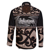 Kia Ora New Zealand Family Matching Tank Maxi Dress and Hawaiian Shirt Aotearoa Proud Maori With Silver Fern LT14 - Polynesian Pride