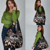 Kia Ora New Zealand Grocery Bag Aotearoa Proud Maori With Silver Fern LT14 - Polynesian Pride