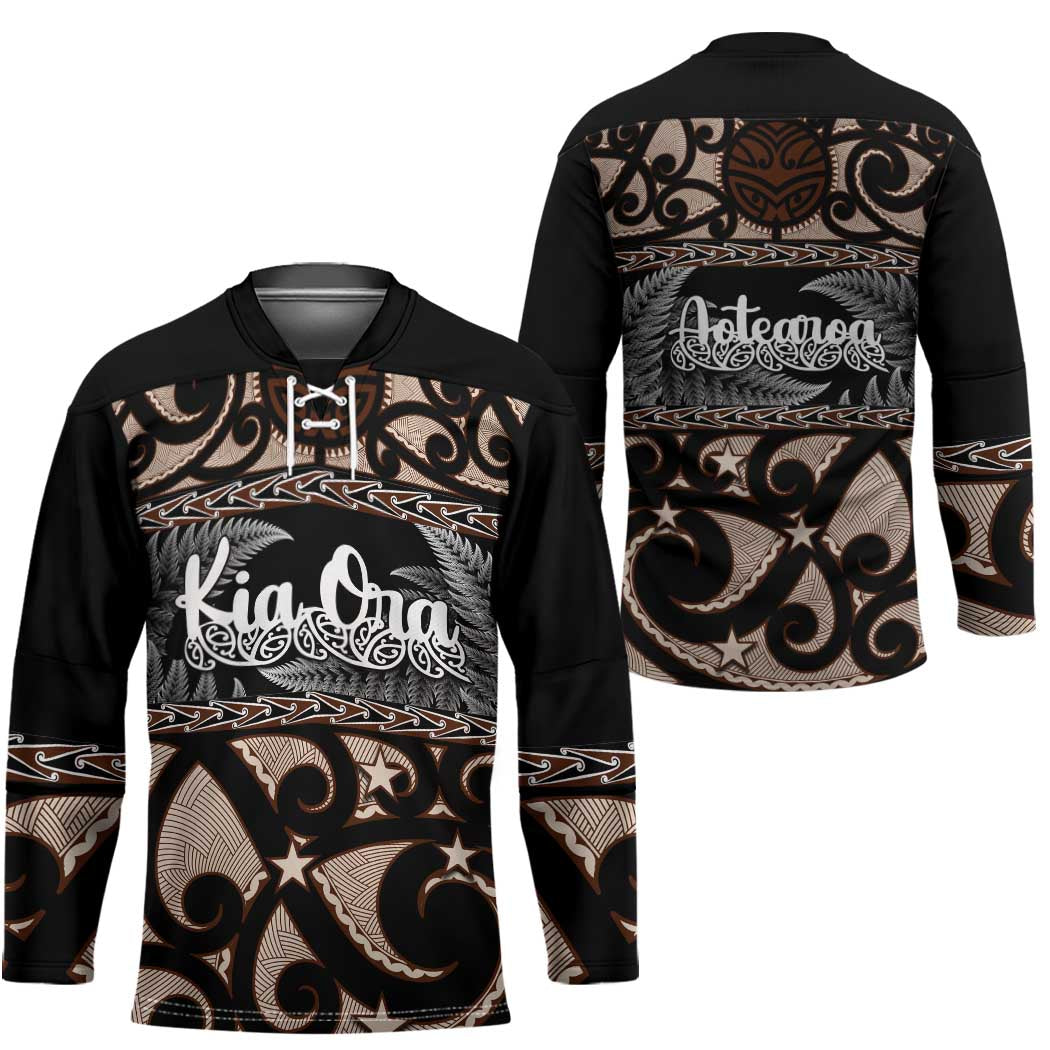 Kia Ora New Zealand Hockey Jersey Aotearoa Proud Maori Silver Fern LT14 - Polynesian Pride