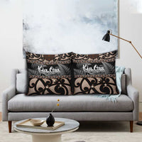 Kia Ora New Zealand Pillow Cover Aotearoa Proud Maori Silver Fern - Polynesian Pride
