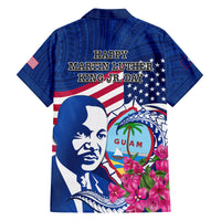 Guam Martin Luther King Jr Day Family Matching Tank Maxi Dress and Hawaiian Shirt I Have A Dream Guahan Seal With Bougainvillea LT14 - Polynesian Pride