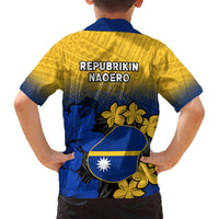 Nauru Independence Day Kid Hawaiian Shirt Repubrikin Naoero Polynesian Pattern LT14 - Polynesian Pride