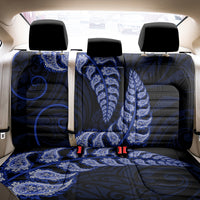 Blue New Zealand Paisley Silver Fern Back Car Seat Cover Aotearoa Maori LT14 - Polynesian Pride