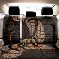 Brown New Zealand Paisley Silver Fern Back Car Seat Cover Aotearoa Maori LT14 - Polynesian Pride