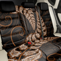 Brown New Zealand Paisley Silver Fern Back Car Seat Cover Aotearoa Maori LT14 - Polynesian Pride