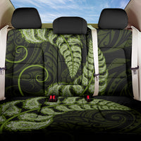 Green New Zealand Paisley Silver Fern Back Car Seat Cover Aotearoa Maori LT14 One Size Green - Polynesian Pride