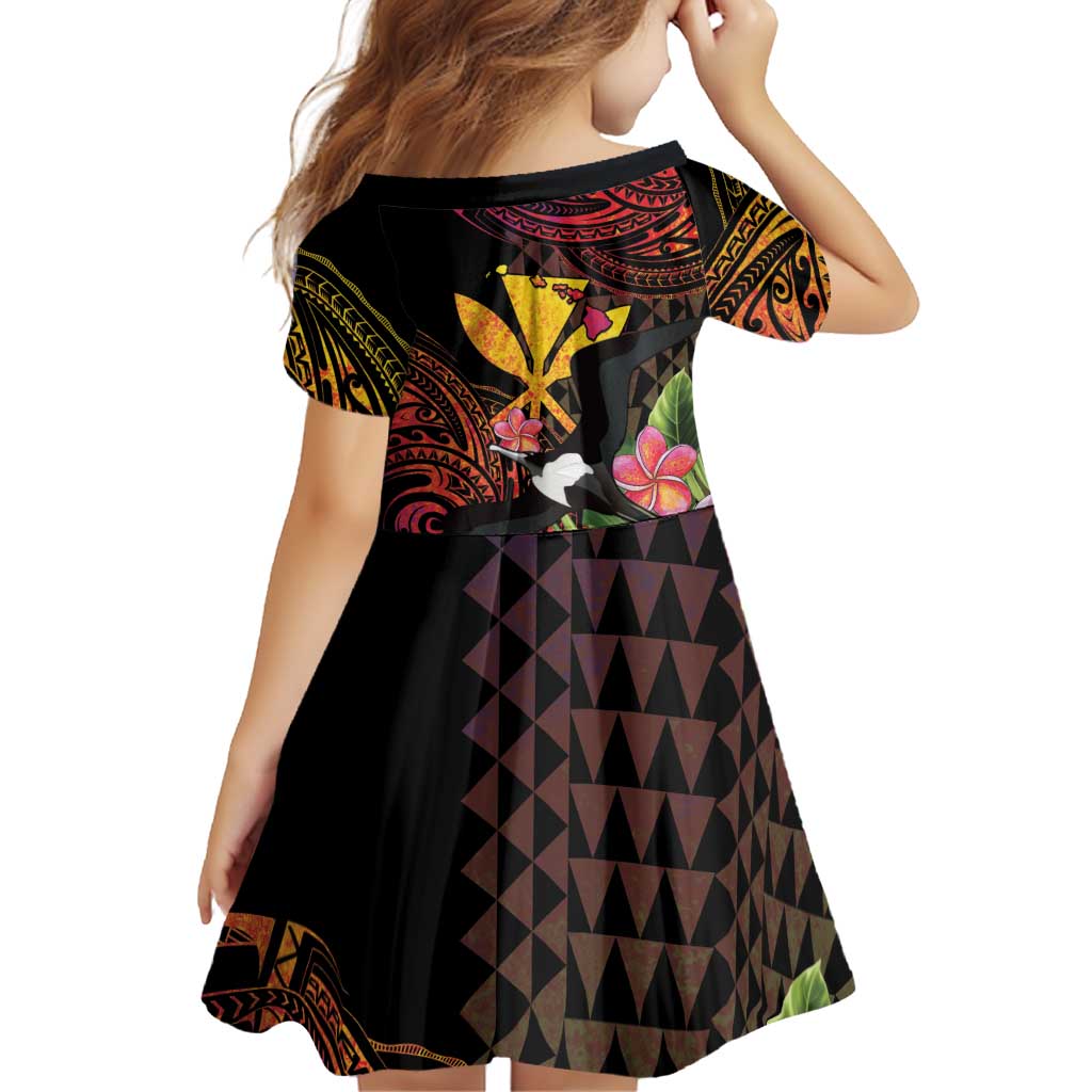 Hawaii Iwa Bird Family Matching Short Sleeve Bodycon Dress and Hawaiian Shirt Great Frigatebird Kanaka Tropical Hippie Style LT14 - Polynesian Pride