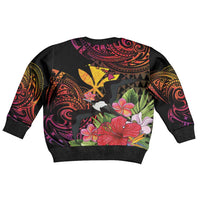 Hawaii Iwa Bird Kid Ugly Christmas Sweater Great Frigatebird Kanaka Tropical Hippie Style LT14 - Polynesian Pride