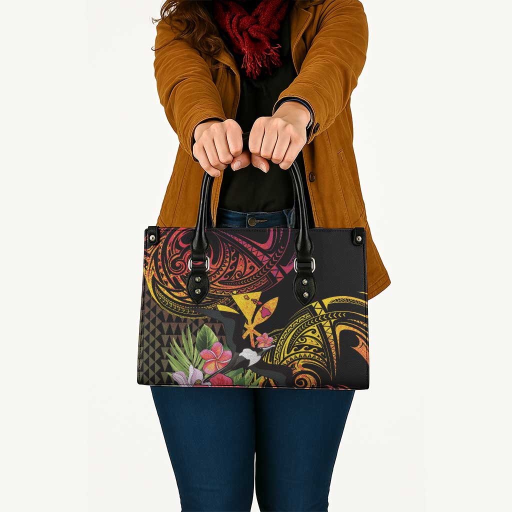 Hawaii Iwa Bird Leather Bag Great Frigatebird Kanaka Tropical Hippie Style LT14 - Polynesian Pride