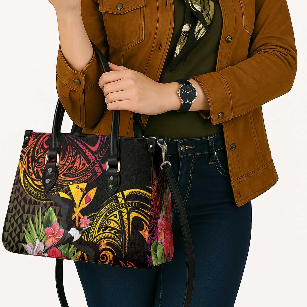 Hawaii Iwa Bird Leather Bag Great Frigatebird Kanaka Tropical Hippie Style LT14 - Polynesian Pride