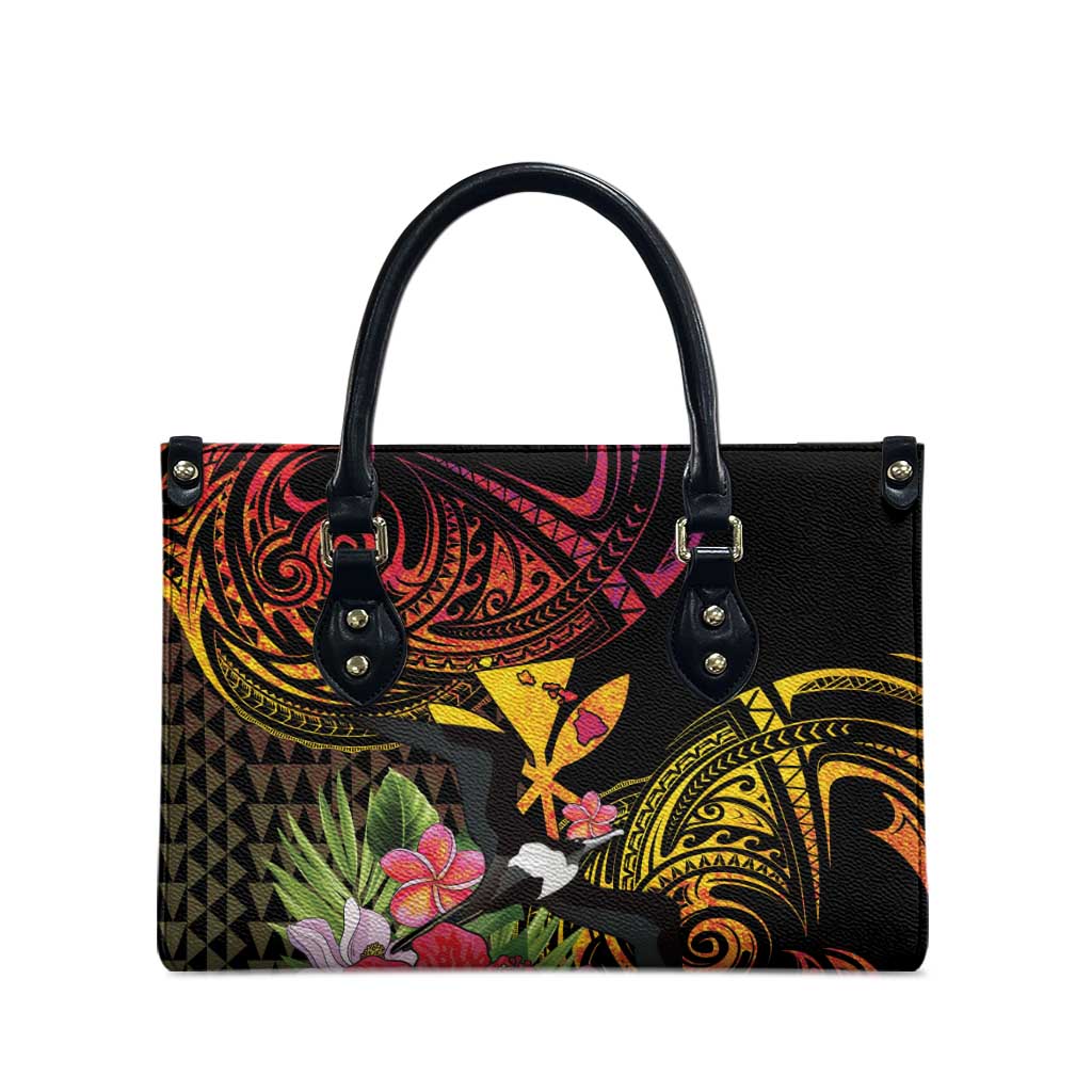 Hawaii Iwa Bird Leather Bag Great Frigatebird Kanaka Tropical Hippie Style LT14 - Polynesian Pride