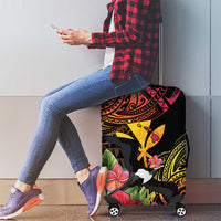 Hawaii Iwa Bird Luggage Cover Great Frigatebird Kanaka Tropical Hippie Style LT14 - Polynesian Pride