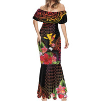 Hawaii Iwa Bird Mermaid Dress Great Frigatebird Kanaka Tropical Hippie Style LT14 - Polynesian Pride