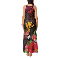 Hawaii Iwa Bird Tank Maxi Dress Great Frigatebird Kanaka Tropical Hippie Style LT14 - Polynesian Pride