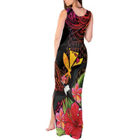 Hawaii Iwa Bird Tank Maxi Dress Great Frigatebird Kanaka Tropical Hippie Style LT14 - Polynesian Pride