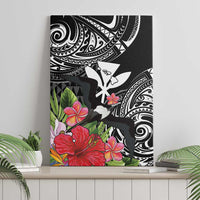 Hawaii Iwa Bird Canvas Wall Art Great Frigatebird Kanaka Tropical Flowers LT14 - Polynesian Pride