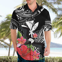 Hawaii Iwa Bird Hawaiian Shirt Great Frigatebird Kanaka Tropical Flowers LT14 - Polynesian Pride