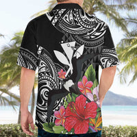 Hawaii Iwa Bird Hawaiian Shirt Great Frigatebird Kanaka Tropical Flowers LT14 - Polynesian Pride